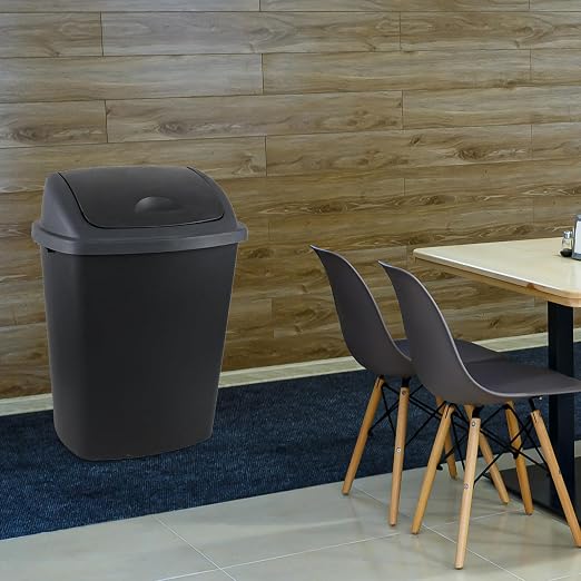 18 Gallon /70 L Swing Lid Large Garbage Bins, Commercial Grade Plastic Trash - Image 6