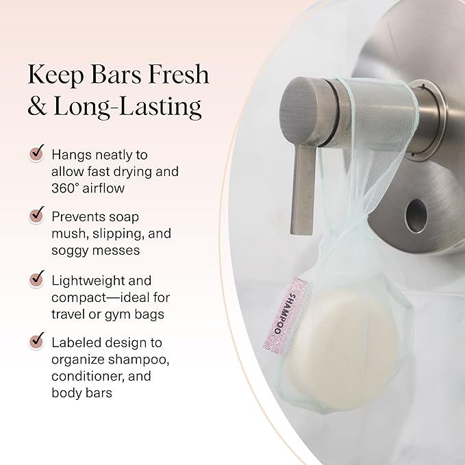 Kitsch Bar Soap Saver Bag – Patented Mesh Bag Soap Holder - Image 2