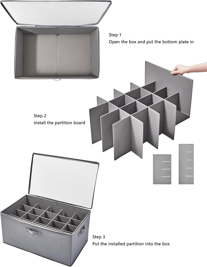 Shoe Storage Organizer for Closet, Shoe Box Organizer, Space Saving Foldable - Image 2