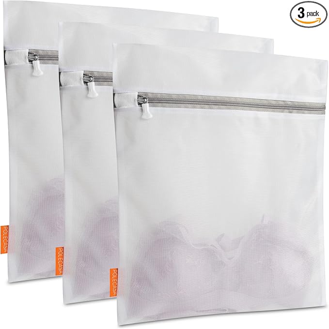 Polecasa 3Pcs 12 x 16 Inches Extra Durable Fine Mesh Laundry Bags by Polecasa