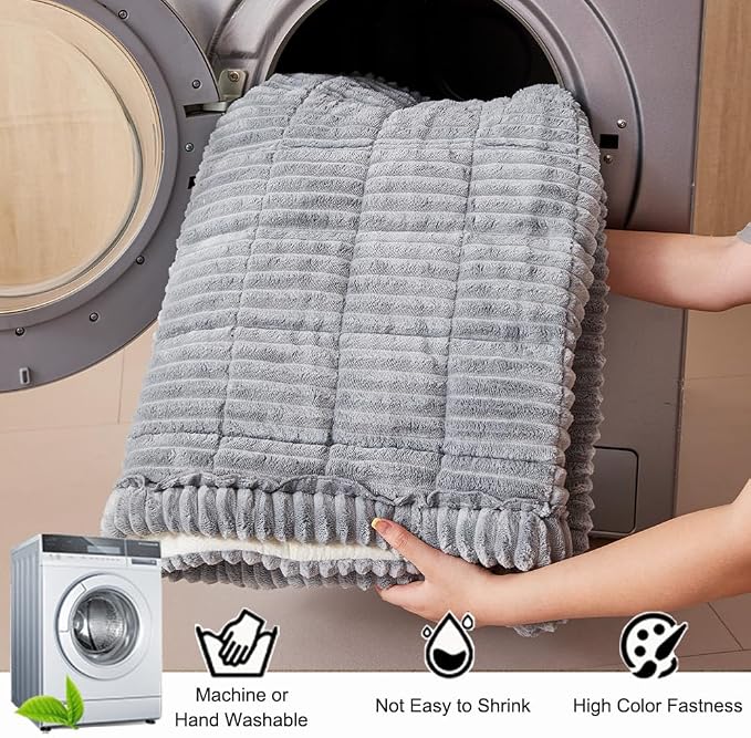 Couch Cover for Dogs Washable, Fuzzy Pet Couch Covers for 3 Cushion Sofa Pet - Image 4