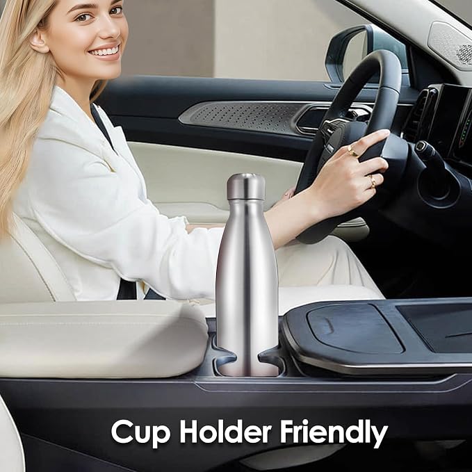 25oz Cola-Bottle Shaped Stainless Steel Leak-proof Water Bottle, Double Wall - Image 6