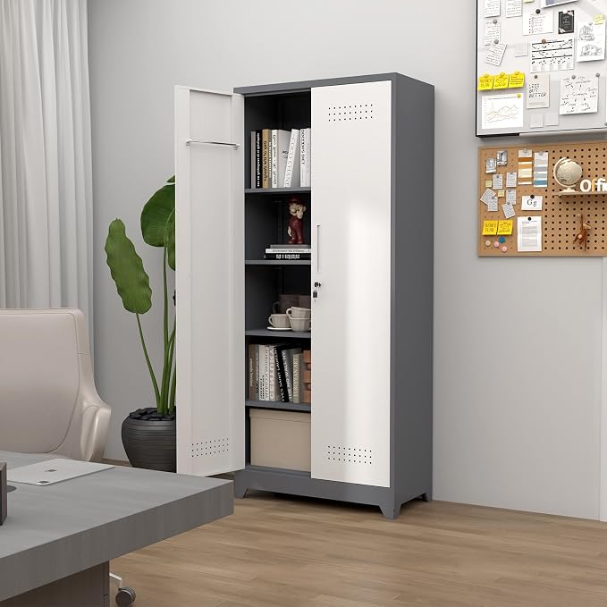 Broom Storage Cabinet, Metal Cabinet - Image 7