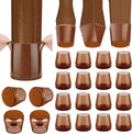 BALEINE 16 Pack Silicone Chair Leg Floor Protectors, Stool Leg Protectors Cap by BALEINE