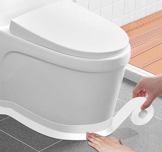 ABSOFINE Caulk Tape Waterproof Self Adhesive 1.97" x16.4Ft, Shower Seal Strip by ABSOFINE