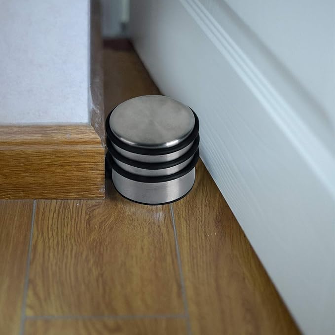 KINJOEK 2PCS Heavy Weight Door Stopper, No Drill Stainless Steel Door Stop - Image 6
