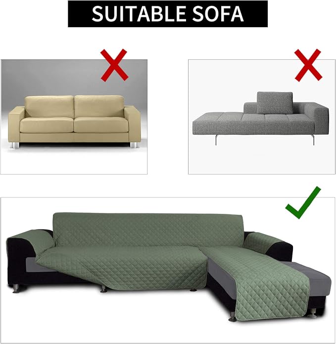 Easy-Going Sofa Slipcover L Shape Sofa Cover Sectional Couch Cover Furniture - Image 4