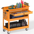 3 Tier Rolling Tool Cart on Wheels, Heavy Duty Service Cart Industrial Utility by Bettertoolsforbetterlife