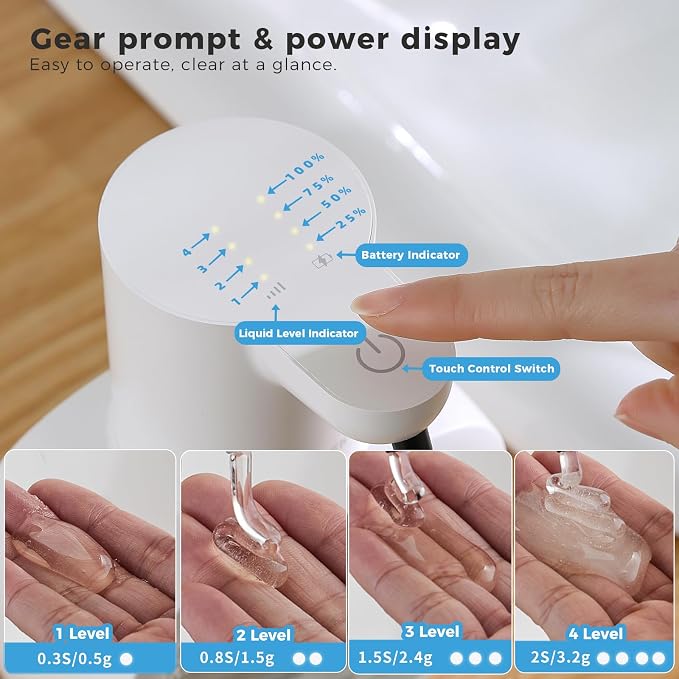 Automatic Liquid Soap Dispenser, 17oz/500ml Touchless Rechargeable - Image 4