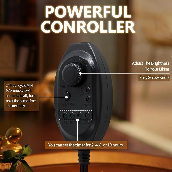Black Candle Warmer Lamp WithTimer and Dimmer, Fragrance Electric Wax Melt - Image 8