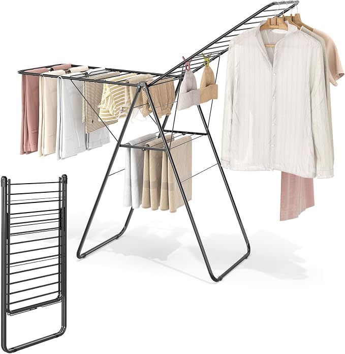 KINGBOARD Clothes Drying Rack Foldable, Drying Rack Clothing - Image 6