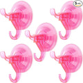 Antimbee Suction Hooks, 5 Pack Clear Hanger, Removable Small Suction Cups by Antimbee