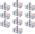 VENO 10 Pack Moving Bags Plastic Storage Totes Clothes Organization Large W by Veno