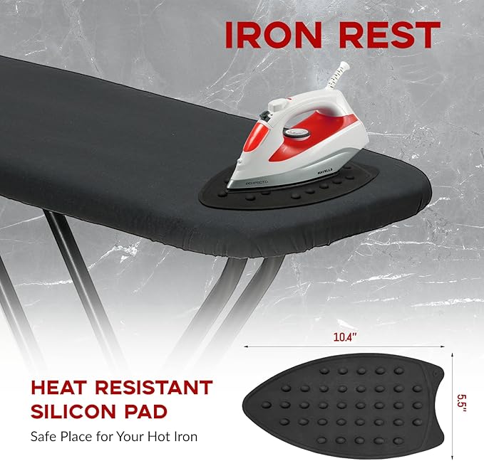 Ironing Board Full Size 53x13, RAINHOL Heavy Duty Iron Board - Image 5