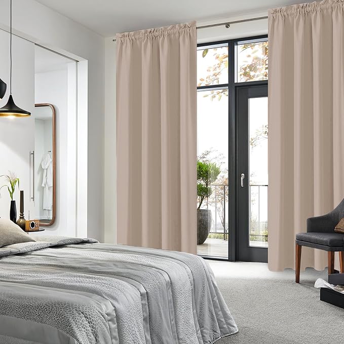 DWCN Blackout Curtains for Living Room Thermal Insulated, Energy Saving & Noise - Image 2