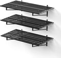 3-Pack Garage Wall Shelves, 750 lbs Capacity, Steel Garage Organization Shelving by Unknown