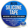 Clear Heavy Duty Silicone Tape, Self-Fusing Rubber Hose and Plumbing Water Pipe by BetterBoat