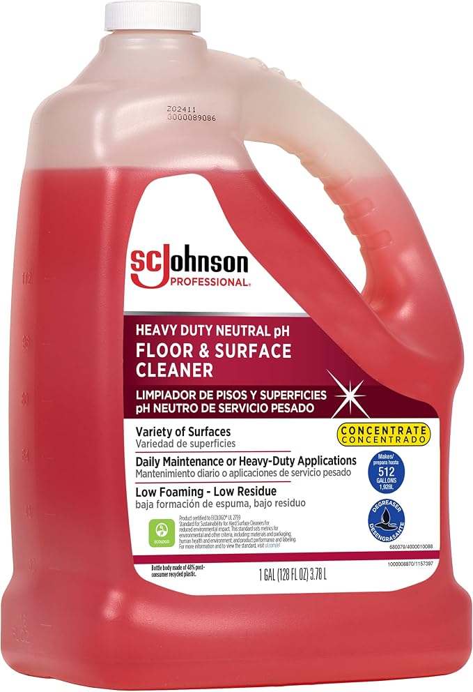 SC Johnson Professional Heavy Duty Neutral Floor & Surface Cleaner 1 Gallon - Image 10