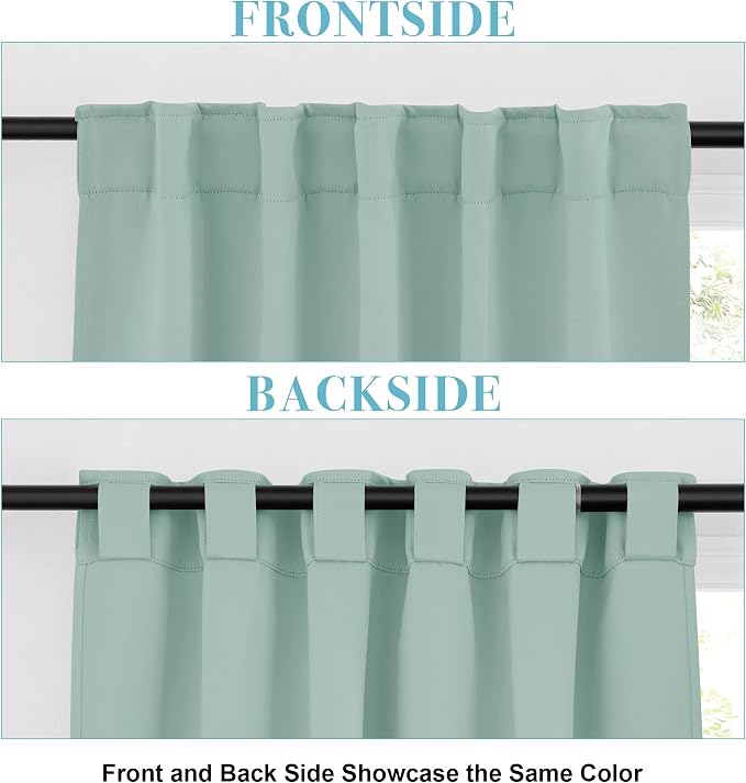 RYB HOME Blackout Curtains for Bathroom - Image 3