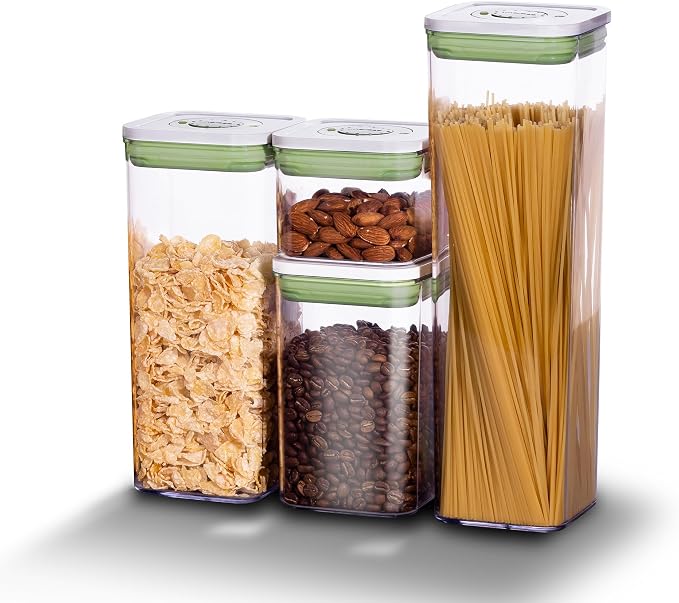 linoroso Set of 4 Pop Airtight Food Storage Containers by Linoroso