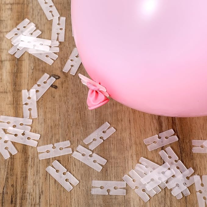 300 Pcs Balloon Ties Plastic Balloon Clips - Image 2