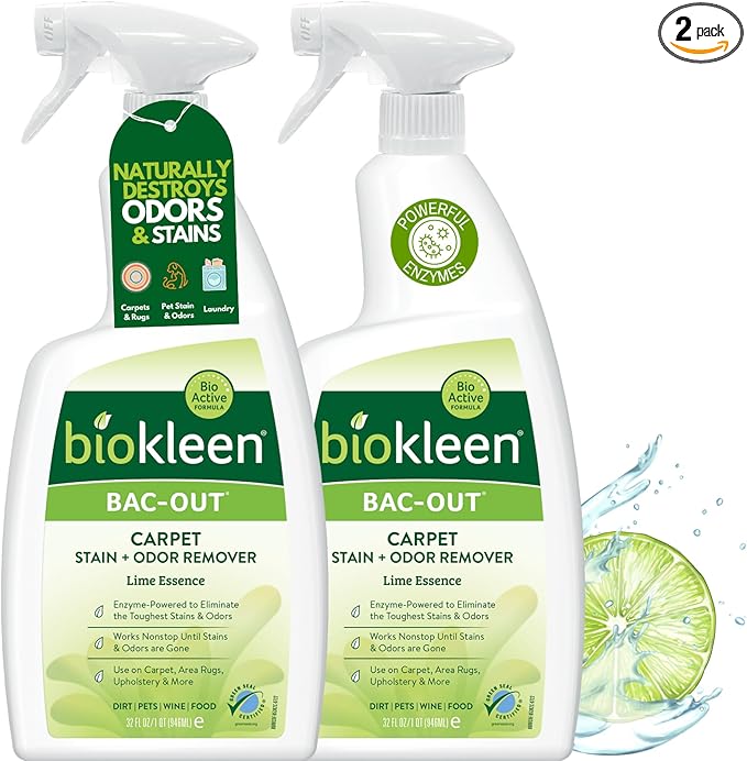 Biokleen Bac-Out Carpet Cleaner Spray, Stain Remover and Odor Eliminator by Biokleen