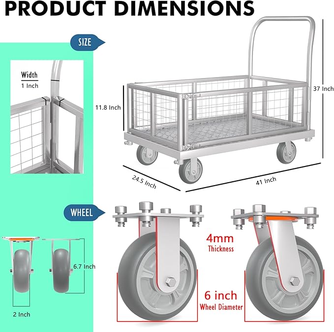 4-in-1 Platform Truck Cart - Image 4