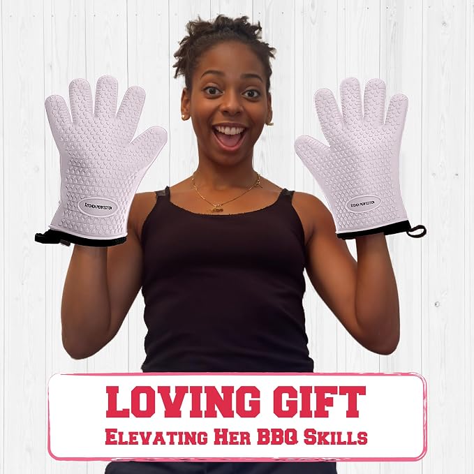 KITCHEN PERFECTION XL Silicone Smoker Oven Gloves - Image 7