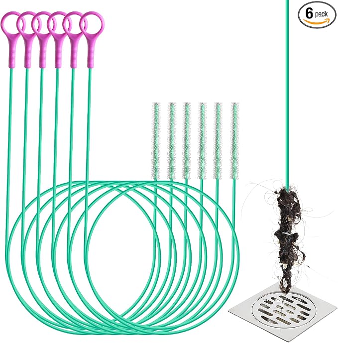 Drain Snake Hair Drain Clog Remover, 37-Inch Anti-Break Metal Sink Snake Drain by DrSnake