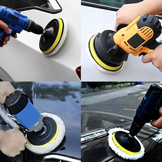 Car Foam Polishing Buffing Kit, Polishing Buffing Pads, Wool Pads, Polishing & - Image 7