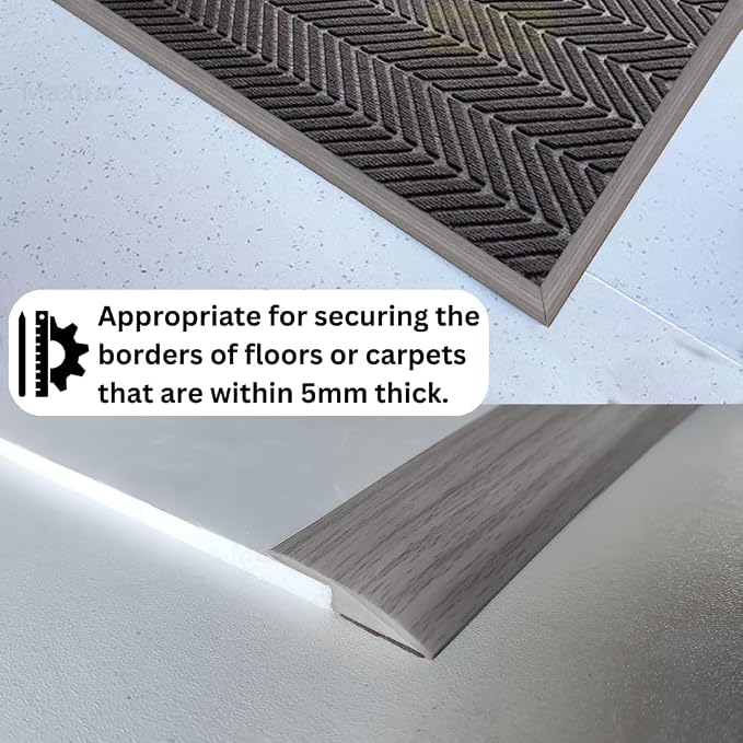 Floor Transition Strip Self Adhesive Carpet Wood Tile Vinyl Flooring Laminate - Image 5