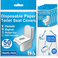 Disposable Toilet Seat Covers Flushable XL 50 Pack – Adults & Kids Potty by SoNeat