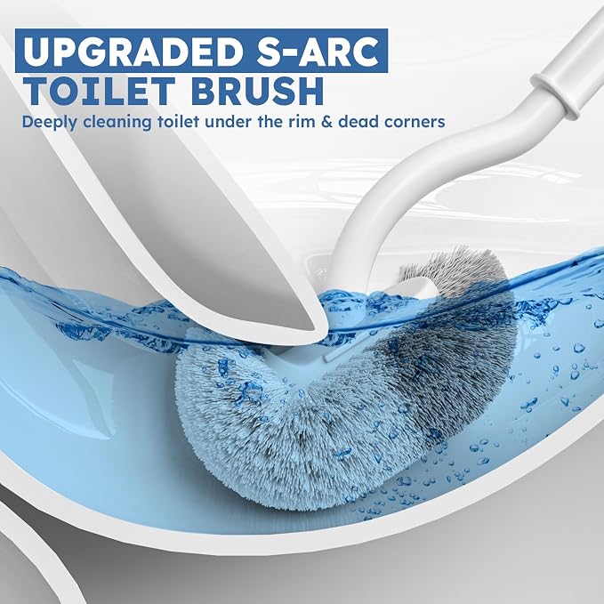 Toilet Brush, 2 Pack Toilet Brush and Holder Set - Image 2