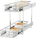 ROOMTEC Individual Pull Out Cabinet Organizer, 2 Tier Spice Rack Organizer by ROOMTEC