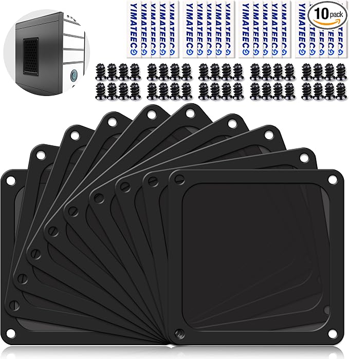 Dust Filter PC 140mm for Computer Cooler/PSU/Routers Nylon 80 Mesh, Magnetic by YIMATEECO