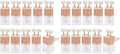 20 Pack, 8ml Matte Glass Car Air Freshener Perfume Clip Diffuser, Empty by Furnido