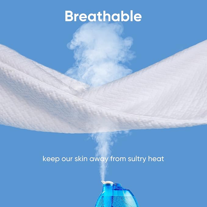 Hanherry 100% Waterproof Mattress Protector Full Size, Mattress Cover 3D Air - Image 5