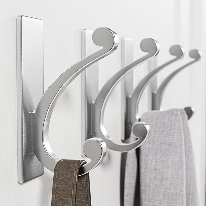 8-Pack Adhesive Wall Hook for Towel/Coat - Image 2