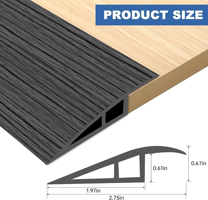 Vinyl Door Threshold Flooring Transition Strip Self Adhesive Carpet Edging Strip - Image 2