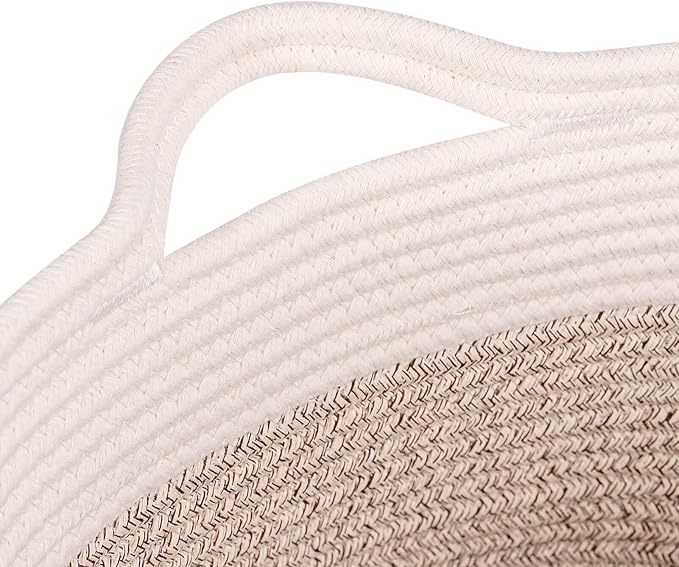 Medium and Large Woven Basket//With Handle, Used - Image 4