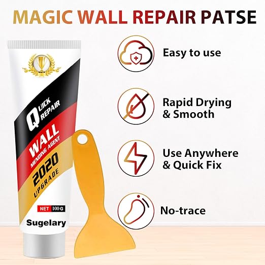 Drywall Patch Repair Kit with Scraper, Wall Spackle Repair Paste, Wall Mending - Image 2
