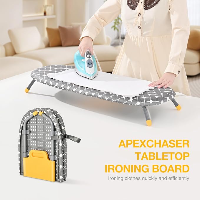 APEXCHASER Foldable Ironing Board, Tabletop Small Board - Image 4