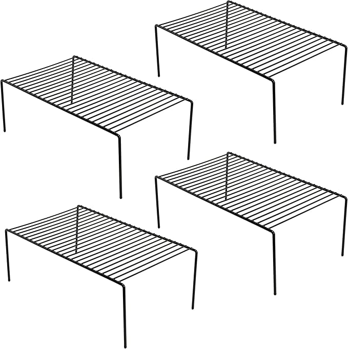 iPEGTOP 4-Pack 15.7 x 9.4 Inch Rustproof Metal Wire Kitchen Storage Shelves – by iPEGTOP