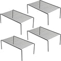 iPEGTOP 4-Pack 15.7 x 9.4 Inch Rustproof Metal Wire Kitchen Storage Shelves – by iPEGTOP
