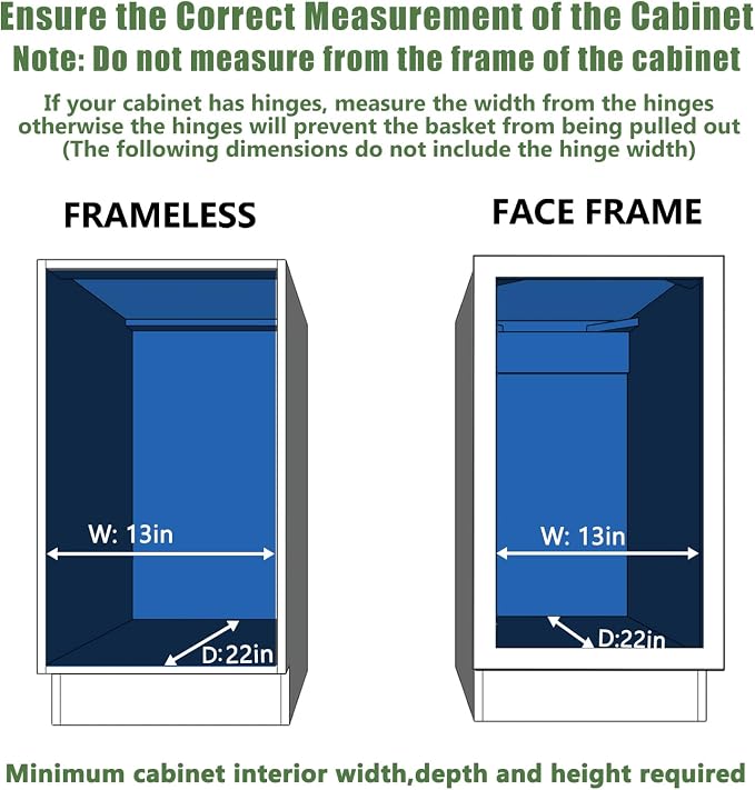 LOVMOR Pull Out Cabinet Organizer 12½" W x 21½" D, Kitchen Cabinet Pull Out - Image 4