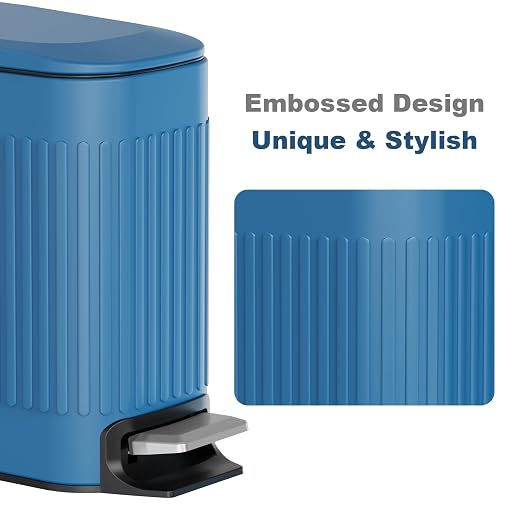 TrashAid Slim Bathroom Trash Can - Image 3