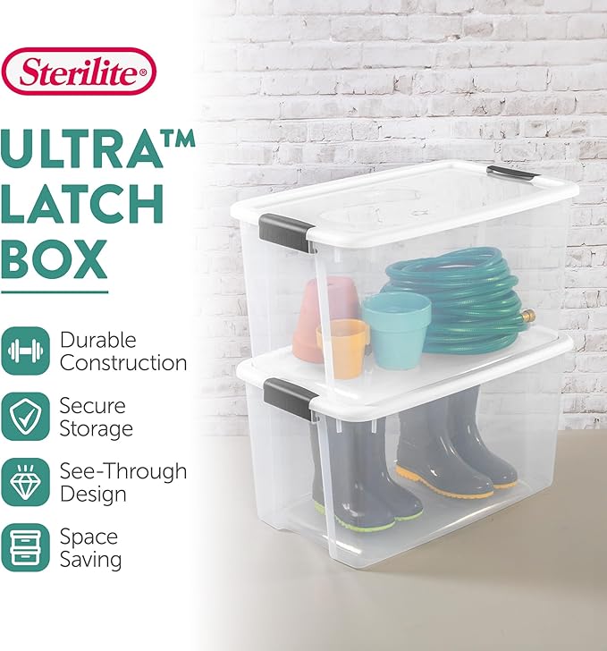 Sterilite 24-Pack Ultra Latching Box, Storage Bins - Image 2