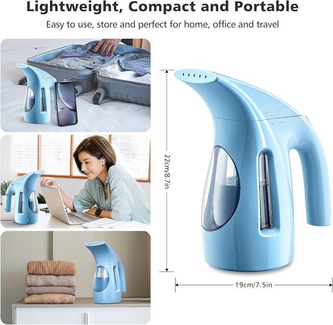 HiLIFE Steamer for Clothes, Portable Handheld Design, 240ml Big Capacity - Image 5
