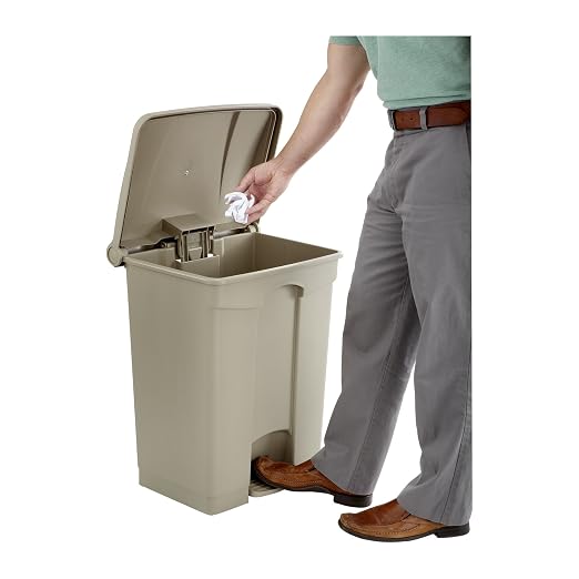 Safco Step On Plastic Trash Can - Image 3