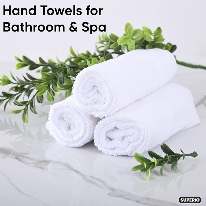 Superio Terry Cloth Rags White Washcloths 100% Cotton 12" Cleaning Cloths - Image 8